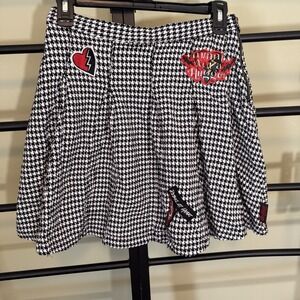 Disney Descendants Skirt Girls Houndstooth Rise of Red‎ Costume Girls Size XL